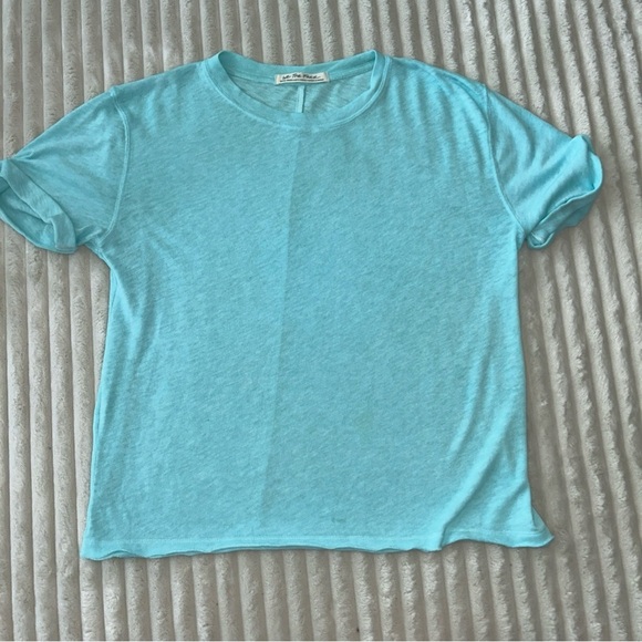 We The Free Blue Relaxed Short Sleeve Tee - Picture 3 of 7